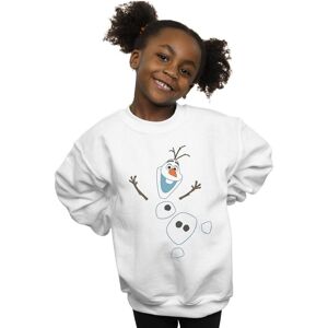 Disney Girl's Frozen Olaf Dnstructed Sweatshirt in White Size: 5-6 Years White 5-6 Years Disney Girl's Frozen Olaf Dnstructed Sweatshirt in White Size: 5-6 Years White 5-6 Years