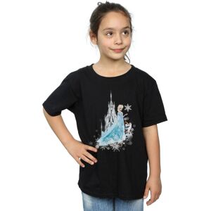 Disney Girl's Frozen Elsa & Olaf Winter Magic Cotton T-Shirt in Black Size: 5-6 Years Black 5-6 Years Disney Girl's Frozen Elsa & Olaf Winter Magic Cotton T-Shirt in Black Size: 5-6 Years Black 5-6 Years