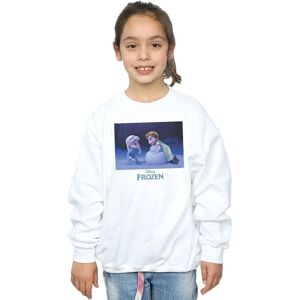 Disney Girl's Frozen Build A Snowman Sweatshirt in White Size: 12-13 Years White 12-13 Years Disney Girl's Frozen Build A Snowman Sweatshirt in White Size: 12-13 Years White 12-13 Years