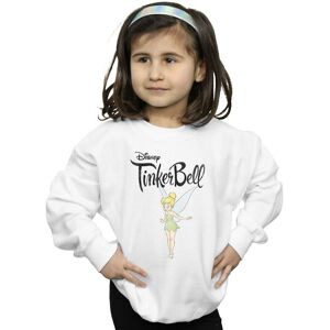Disney Girl's Tinker Bell Flying Tink Sweatshirt in White Size: 7-8 Years White 7-8 Years Disney Girl's Tinker Bell Flying Tink Sweatshirt in White Size: 7-8 Years White 7-8 Years