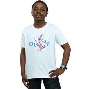 Disney Boy's Frozen 2 Olaf Leaf Jump T-Shirt in White Size: 3-4 Years White 3-4 Years Disney Boy's Frozen 2 Olaf Leaf Jump T-Shirt in White Size: 3-4 Years White 3-4 Years