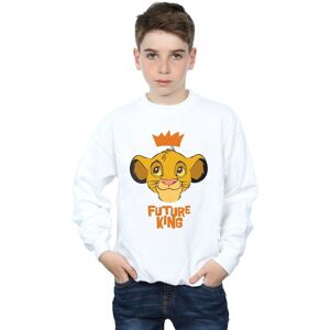 Disney Boy's The Lion King Simba Future King Sweatshirt in White Size: 3-4 Years White 3-4 Years Disney Boy's The Lion King Simba Future King Sweatshirt in White Size: 3-4 Years White 3-4 Years