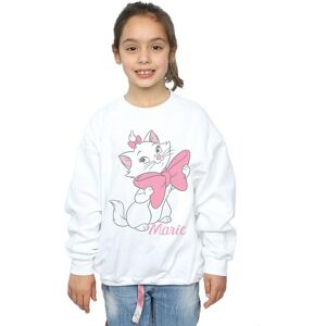 Disney Girl's Aristocats Marie Bow Sweatshirt in White Size: 3-4 Years White 3-4 Years Disney Girl's Aristocats Marie Bow Sweatshirt in White Size: 3-4 Years White 3-4 Years