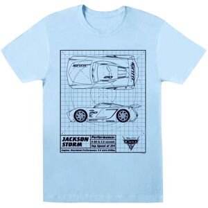 Disney Boy's Cars Jackson Storm Blueprint T-Shirt in Baby Blue Size: 12-13 Years Baby Blue 12-13 Years Disney Boy's Cars Jackson Storm Blueprint T-Shirt in Baby Blue Size: 12-13 Years Baby Blue 12-13 Years