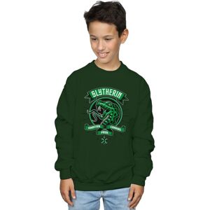 Harry Potter Boy's Slytherin Toon Crest Sweatshirt in Green Size: 5-6 Years Green 5-6 Years Harry Potter Boy's Slytherin Toon Crest Sweatshirt in Green Size: 5-6 Years Green 5-6 Years