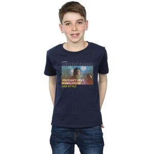 Harry Potter Boy's Dumbledore Style T-Shirt in Navy Size: 12-13 Years Navy 12-13 Years Harry Potter Boy's Dumbledore Style T-Shirt in Navy Size: 12-13 Years Navy 12-13 Years
