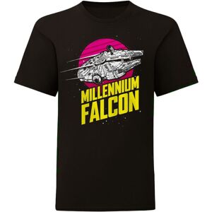 Star Wars Millennium Falcon T-Shirt in Black Size: 7-8 Years Black 7-8 Years Star Wars Millennium Falcon T-Shirt in Black Size: 7-8 Years Black 7-8 Years