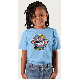 Marvel Comic Retro Avengers Heads Logo T-Shirt in Light Blue Size: 9-11 Years Light Blue 9-11 Years Marvel Comic Retro Avengers Heads Logo T-Shirt in Light Blue Size: 9-11 Years Light Blue 9-11 Years