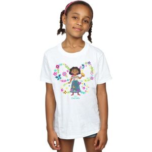 Disney Girl's Encanto Mirabel Butterfly Cotton T-Shirt in White Size: 5-6 Years White 5-6 Years Disney Girl's Encanto Mirabel Butterfly Cotton T-Shirt in White Size: 5-6 Years White 5-6 Years