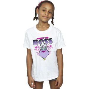 Disney Girl's The Little Mermaid Ursula Mum Is The Boss Cotton T-Shirt in White Size: 3-4 Years White 3-4 Years Disney Girl's The Little Mermaid Ursula Mum Is The Boss Cotton T-Shirt in White Size: 3-4 Years White 3-4 Years