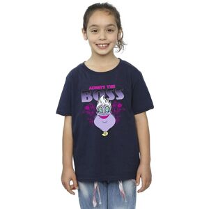 Disney Girl's The Little Mermaid Ursula Mum Is The Boss Cotton T-Shirt in Navy Size: 5-6 Years Navy 5-6 Years Disney Girl's The Little Mermaid Ursula Mum Is The Boss Cotton T-Shirt in Navy Size: 5-6 Years Navy 5-6 Years