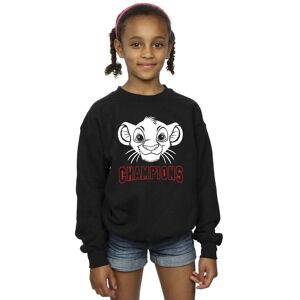 Disney Girl's The Lion King Simba Face Champion Sweatshirt in Black Size: 3-4 Years Black 3-4 Years Disney Girl's The Lion King Simba Face Champion Sweatshirt in Black Size: 3-4 Years Black 3-4 Years
