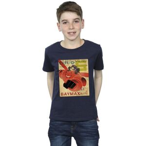 Disney Boy's Big Hero 6 Baymax Flying Baymax Newspaper T-Shirt in Navy Size: 12-13 Years Navy 12-13 Years Disney Boy's Big Hero 6 Baymax Flying Baymax Newspaper T-Shirt in Navy Size: 12-13 Years Navy 12-13 Years