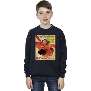 Disney Boy's Big Hero 6 Baymax Flying Baymax Newspaper Sweatshirt in Navy Size: 3-4 Years Navy 3-4 Years Disney Boy's Big Hero 6 Baymax Flying Baymax Newspaper Sweatshirt in Navy Size: 3-4 Years Navy 3-4 Years