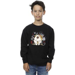 Disney Boy's Big Hero 6 Baymax Group Hug Sweatshirt in Black Size: 12-13 Years Black 12-13 Years Disney Boy's Big Hero 6 Baymax Group Hug Sweatshirt in Black Size: 12-13 Years Black 12-13 Years