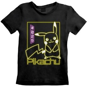 Pokemon Pikachu Neon T-Shirt in Black Size: 5-6 Years Black 5-6 Years Pokemon Pikachu Neon T-Shirt in Black Size: 5-6 Years Black 5-6 Years