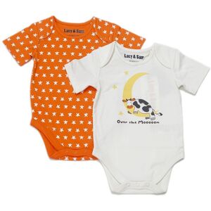 Lucy & Sam Orange Pumpkin Star 2 Pack Bodysuit Size: 3-6 m Multicolor 3-6 m Lucy & Sam Orange Pumpkin Star 2 Pack Bodysuit Size: 3-6 m Multicolor 3-6 m