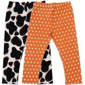 Lucy & Sam Orange Cow 2 Pack Leggings Size: 2-3 Years Orange 2-3 Years Lucy & Sam Orange Cow 2 Pack Leggings Size: 2-3 Years Orange 2-3 Years