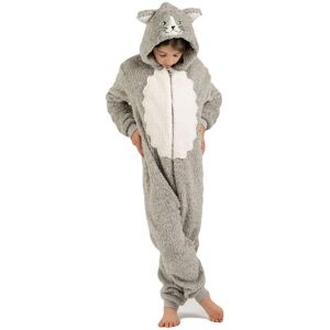 Wunsy Super Soft Fleece Cat Kitty Onesie Playsuit with Tail & Hood in Grey Size: 3-4 Years Grey 3-4 Years Wunsy Super Soft Fleece Cat Kitty Onesie Playsuit with Tail & Hood in Grey Size: 3-4 Years Grey 3-4 Years