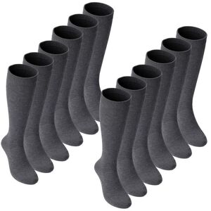 Sock Snob Girl's 12 Pack Long Knee High Soft Cotton School Socks in Grey Size: 8-10 Years Grey 8-10 Years Sock Snob Girl's 12 Pack Long Knee High Soft Cotton School Socks in Grey Size: 8-10 Years Grey 8-10 Years