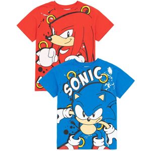 Sonic the Hedgehog Boy's Kids Multi-Pack of 2 Short-Sleeved T-Shirts (Boys Multicoloured) Size: 5-6 Years Multicolor 5-6 Years Sonic the Hedgehog Boy's Kids Multi-Pack of 2 Short-Sleeved T-Shirts (Boys Multicoloured) Size: 5-6 Years Multicolor 5-6 Years