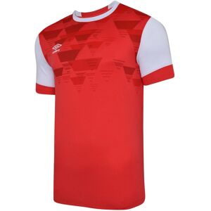 Umbro Childrens Vermillion/White Jersey - Kids 9-10y - Lightweight, Crew Neck, Short Sleeve Umbro Childrens Vermillion/White Jersey - Kids 9-10y - Lightweight, Crew Neck, Short Sleeve