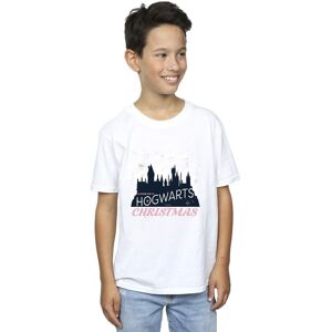 Harry Potter Boy's Hogwarts Christmas T-Shirt in White Size: 3-4 Years White 3-4 Years Harry Potter Boy's Hogwarts Christmas T-Shirt in White Size: 3-4 Years White 3-4 Years