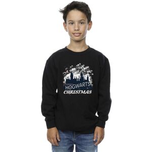 Harry Potter Boy's Hogwarts Christmas Sweatshirt in Black Size: 3-4 Years Black 3-4 Years Harry Potter Boy's Hogwarts Christmas Sweatshirt in Black Size: 3-4 Years Black 3-4 Years