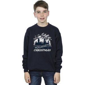 Harry Potter Boy's Hogwarts Christmas Sweatshirt in Navy Size: 12-13 Years Navy 12-13 Years Harry Potter Boy's Hogwarts Christmas Sweatshirt in Navy Size: 12-13 Years Navy 12-13 Years