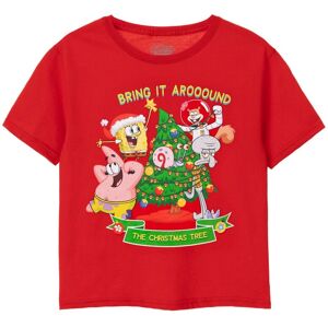SpongeBob SquarePants Kids Short Sleeved T-Shirt (Unisex Kids Red) in Red Size: 7-8 Years Red 7-8 Years SpongeBob SquarePants Kids Short Sleeved T-Shirt (Unisex Kids Red) in Red Size: 7-8 Years Red 7-8 Years