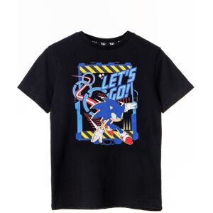 Sonic the Hedgehog Boy's Kids Short Sleeved T-Shirt (Boys Black) in Black Size: 5-6 Years Black 5-6 Years Sonic the Hedgehog Boy's Kids Short Sleeved T-Shirt (Boys Black) in Black Size: 5-6 Years Black 5-6 Years
