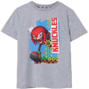 Sonic the Hedgehog Kids Short Sleeved T-Shirt (Unisex Kids Grey Marl) Size: 5-6 Years Grey 5-6 Years Sonic the Hedgehog Kids Short Sleeved T-Shirt (Unisex Kids Grey Marl) Size: 5-6 Years Grey 5-6 Years