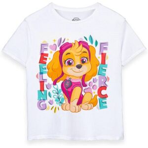 Paw Patrol Girl's Kids Short Sleeved T-Shirt (Girls White) in White Size: 5-6 Years White 5-6 Years Paw Patrol Girl's Kids Short Sleeved T-Shirt (Girls White) in White Size: 5-6 Years White 5-6 Years