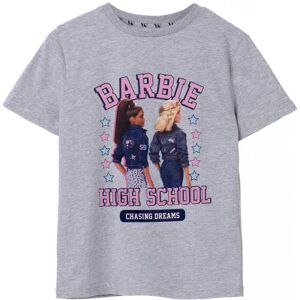 Barbie Girl's Kids Short Sleeved T-Shirt (Girls Grey Marl) Size: 5-6 Years Grey 5-6 Years Barbie Girl's Kids Short Sleeved T-Shirt (Girls Grey Marl) Size: 5-6 Years Grey 5-6 Years