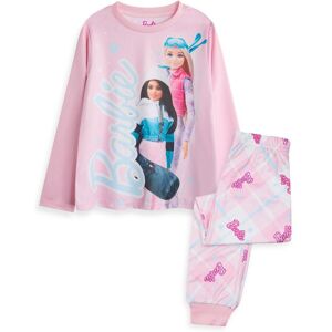 Barbie Girl's Long Sleeve Long Leg Pyjama Set Girls Pink Official Size: 9-10 Years Pink 9-10 Years Barbie Girl's Long Sleeve Long Leg Pyjama Set Girls Pink Official Size: 9-10 Years Pink 9-10 Years