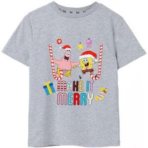 SpongeBob SquarePants Kids Short Sleeved T-Shirt (Unisex Kids Grey Marl) Size: 9-10 Years Grey 9-10 Years SpongeBob SquarePants Kids Short Sleeved T-Shirt (Unisex Kids Grey Marl) Size: 9-10 Years Grey 9-10 Years