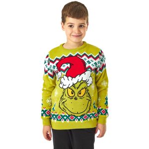 The Grinch Christmas Jumper Unisex Kids Green Official Merch Size: 3-4 Years Green 3-4 Years The Grinch Christmas Jumper Unisex Kids Green Official Merch Size: 3-4 Years Green 3-4 Years