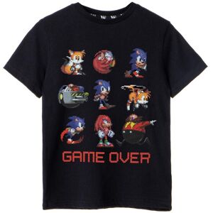 Sonic the Hedgehog Boy's Kids Short Sleeved T-Shirt (Boys Black) in Black Size: 7-8 Years Black 7-8 Years Sonic the Hedgehog Boy's Kids Short Sleeved T-Shirt (Boys Black) in Black Size: 7-8 Years Black 7-8 Years