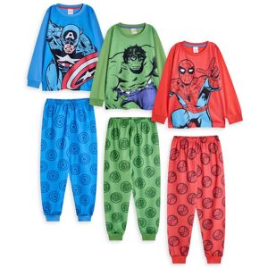 Marvel Boy's Kids Multi-Pack of 3 Long Sleeve Long Leg Pyjama Set (Boys Multicoloured) Size: 8-9 Years Multicolor 8-9 Years Marvel Boy's Kids Multi-Pack of 3 Long Sleeve Long Leg Pyjama Set (Boys Multicoloured) Size: 8-9 Years Multicolor 8-9 Years