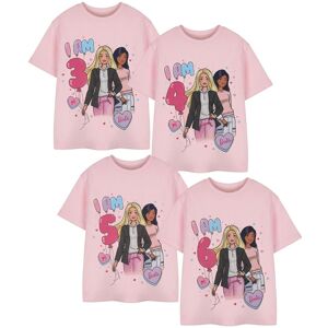Barbie Girl's Kids Short Sleeved T-Shirt (Girls Pink) in Pink Size: 3-4 Years Pink 3-4 Years Barbie Girl's Kids Short Sleeved T-Shirt (Girls Pink) in Pink Size: 3-4 Years Pink 3-4 Years