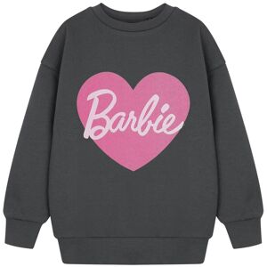 Barbie Girl's Sweatshirt Girls Charcoal Official Merch in Grey Size: 7-8 Years Grey 7-8 Years Barbie Girl's Sweatshirt Girls Charcoal Official Merch in Grey Size: 7-8 Years Grey 7-8 Years