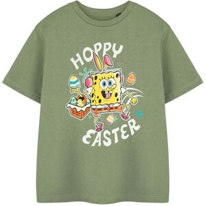 SpongeBob SquarePants Kids Short Sleeved T-Shirt (Unisex Kids Khaki) in Green Size: 13-14 Years Green 13-14 Years SpongeBob SquarePants Kids Short Sleeved T-Shirt (Unisex Kids Khaki) in Green Size: 13-14 Years Green 13-14 Years