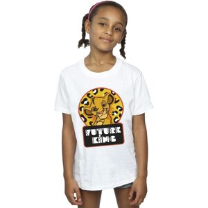 Disney Girl's The Lion King Future Simba Cotton T-Shirt in White Size: 5-6 Years White 5-6 Years Disney Girl's The Lion King Future Simba Cotton T-Shirt in White Size: 5-6 Years White 5-6 Years