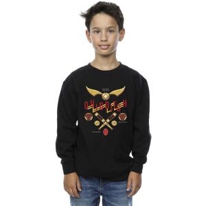 Harry Potter Boy's Quidditch Golden Snitch Sweatshirt in Black Size: 3-4 Years Black 3-4 Years Harry Potter Boy's Quidditch Golden Snitch Sweatshirt in Black Size: 3-4 Years Black 3-4 Years