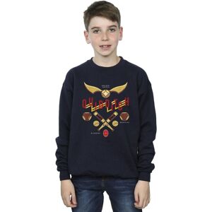Harry Potter Boy's Quidditch Golden Snitch Sweatshirt in Navy Size: 5-6 Years Navy 5-6 Years Harry Potter Boy's Quidditch Golden Snitch Sweatshirt in Navy Size: 5-6 Years Navy 5-6 Years