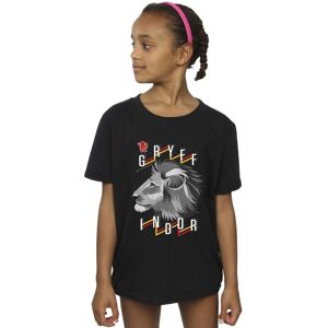 Harry Potter Girl's Gryffindor Lion Icon Cotton T-Shirt in Black Size: 9 Years Black 9 Years Harry Potter Girl's Gryffindor Lion Icon Cotton T-Shirt in Black Size: 9 Years Black 9 Years