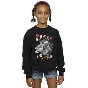 Harry Potter Girl's Gryffindor Lion Icon Sweatshirt in Black Size: 3-4 Years Black 3-4 Years Harry Potter Girl's Gryffindor Lion Icon Sweatshirt in Black Size: 3-4 Years Black 3-4 Years