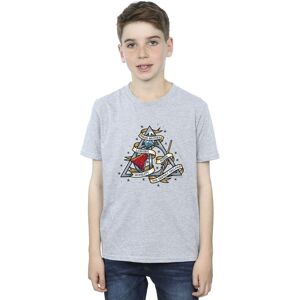 Harry Potter Boy's The Deathly Hallows T-Shirt in Grey Size: 12-13 Years Grey 12-13 Years Harry Potter Boy's The Deathly Hallows T-Shirt in Grey Size: 12-13 Years Grey 12-13 Years