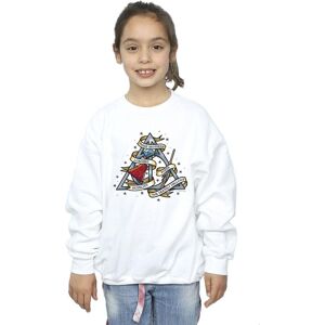 Harry Potter Girl's The Deathly Hallows Sweatshirt in White Size: 5-6 Years White 5-6 Years Harry Potter Girl's The Deathly Hallows Sweatshirt in White Size: 5-6 Years White 5-6 Years