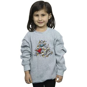Harry Potter Girl's The Deathly Hallows Sweatshirt in Grey Size: 3-4 Years Grey 3-4 Years Harry Potter Girl's The Deathly Hallows Sweatshirt in Grey Size: 3-4 Years Grey 3-4 Years